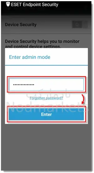 ارور  Attention required در Eset Mobile security
